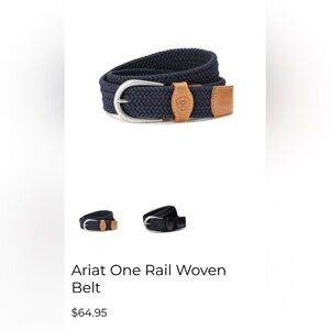 Ariat Navy and Tan Woven Women's Belt